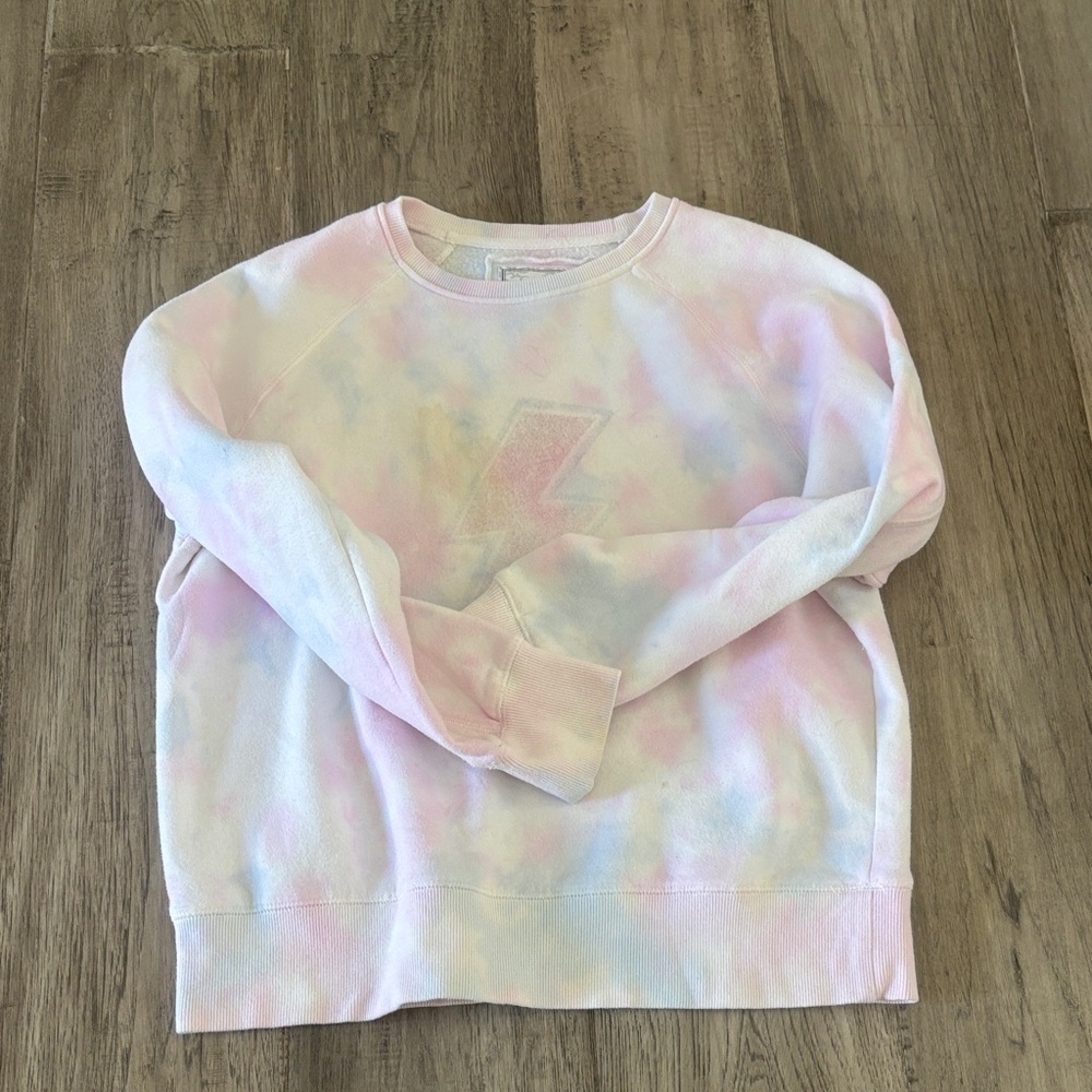 Women's Pastel Tie-Dye Crew Neck Sweater